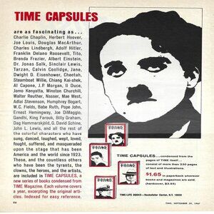 1967 Time Magazine Capsules Charlie Chaplin Vintage Magazine Print Ad/Poster